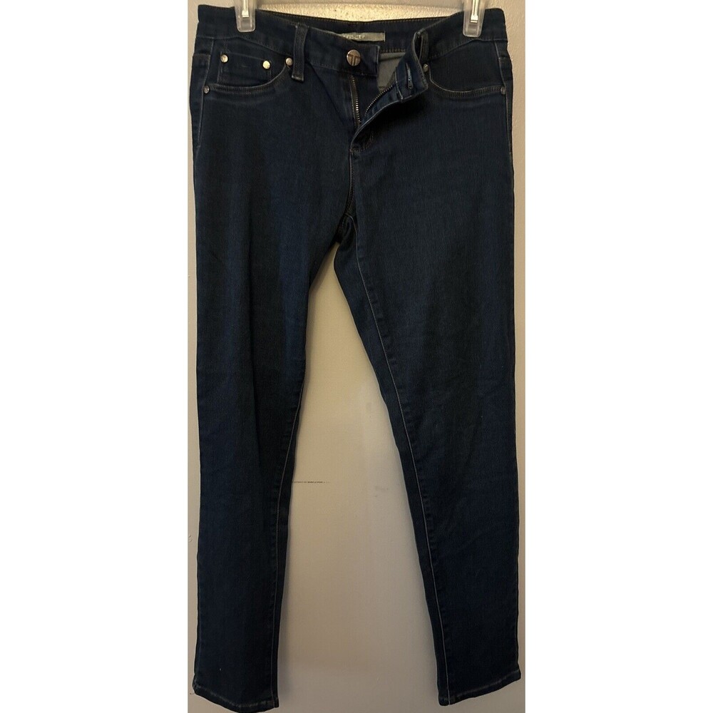 Tractr Womens Casual Dark Blue Denim Skinny Jeans Size 28